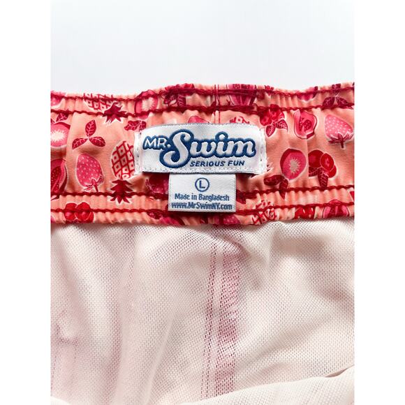 Men's Mr. Swim Orange Fruit Swim Trunks Size Large - Picture 2 of 4